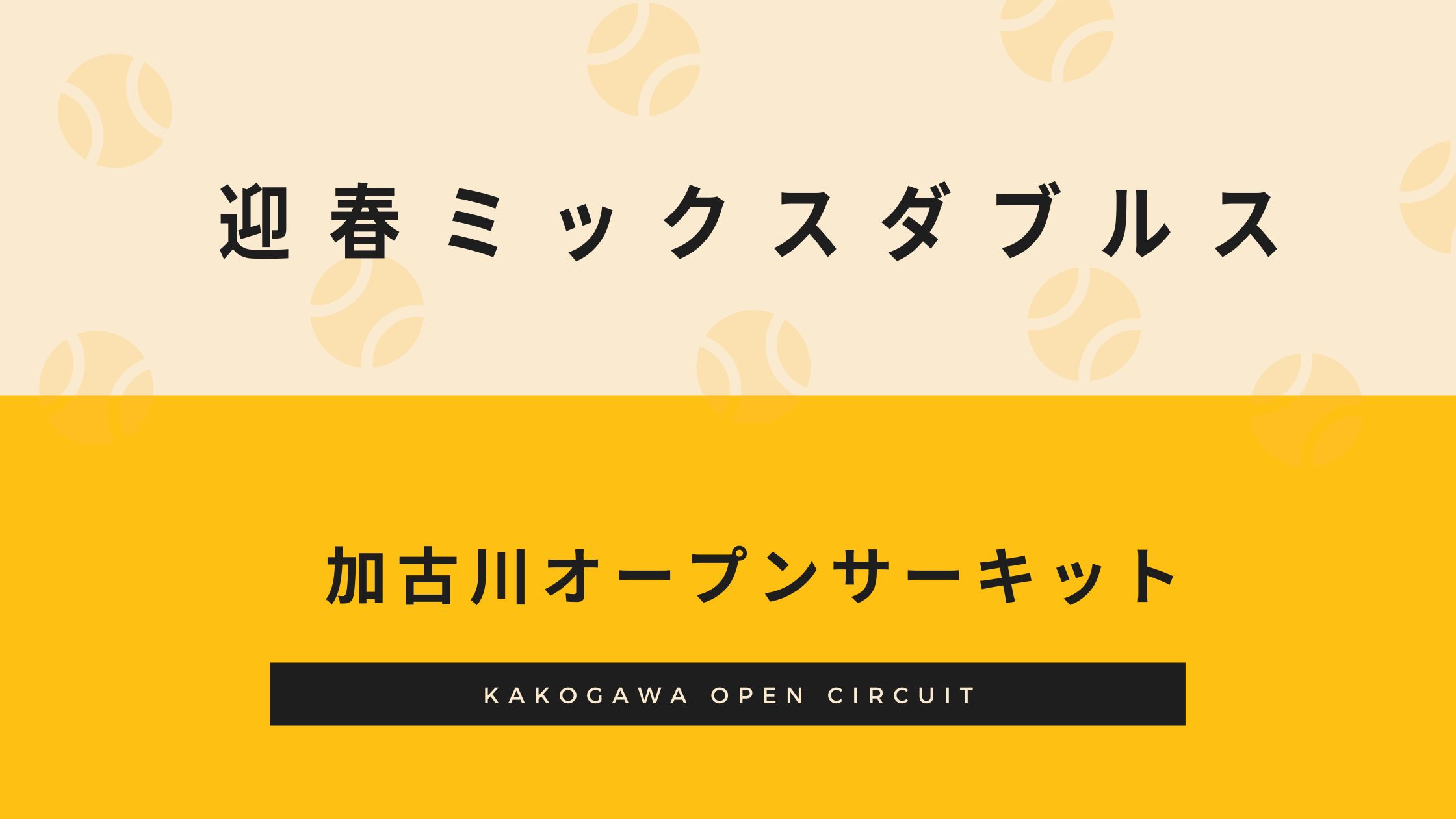 2023年1月3日 迎春ミックスダブルス